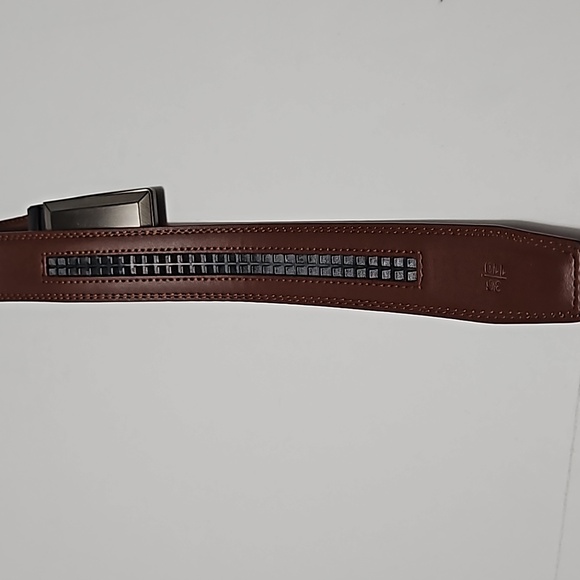 Bulliant Adjustable Brown Leather Belt Men's Size 36 #M-138 - Picture 5 of 8